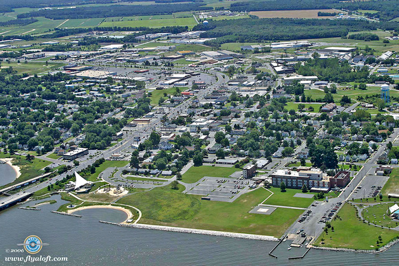 Sailwinds Park and the City of Cambridge on the Choptank River