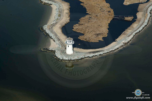 Aerial View of the Bennett Point Lighthouse