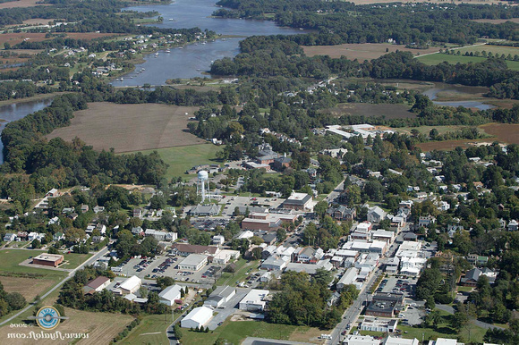 The Corsica River and the Town of Centreville, MD
