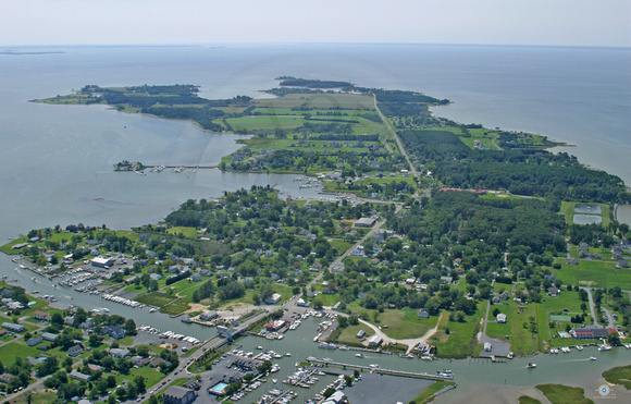 Point of Tilghman Island on the Chesapeake Bay