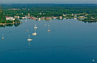 Sail Boats on the Miles River in St. Michaels, Md.