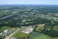 Aerial View of Denton, Md on the Choptank River