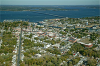 The town of Cambridge nestled alongside the Choptank River