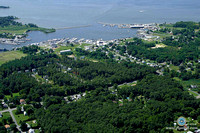 Marina emptying into the Bay