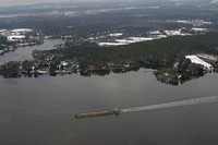 Tug Boats on the Chesapeake Bay -Aerial Images