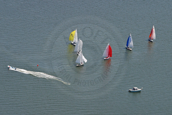 Sailboat racing on the Tred Avon River