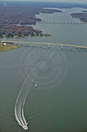 Power Boat on the Severn River