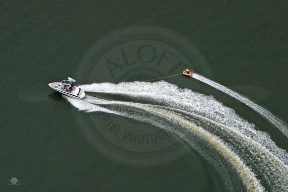 Tubing on the Chesapeake Bay